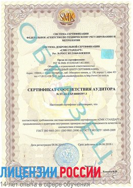 Образец сертификата соответствия аудитора №ST.RU.EXP.00005397-3 Павловский Посад Сертификат ISO/TS 16949